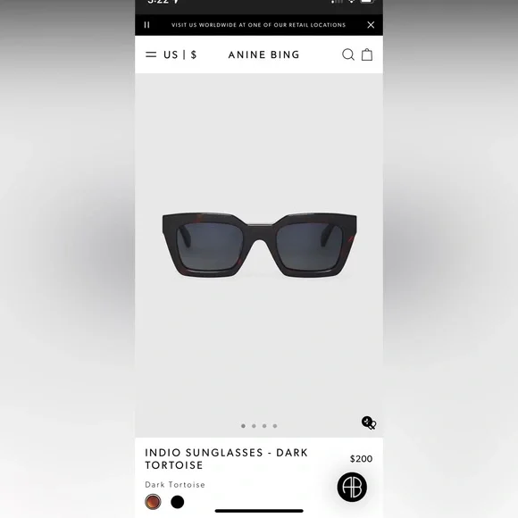 Anine Bing Indio Sunglasses - Dark Tortoise 🤎 - Picture 2 of 14